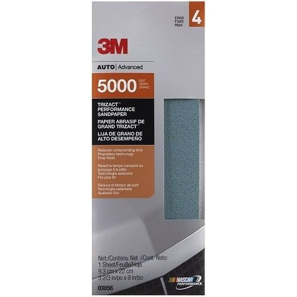 5pcs 8000 Grits Wet Dry Waterproof Sandpaper 3.6" x 9" Sanding Paper Blue 
